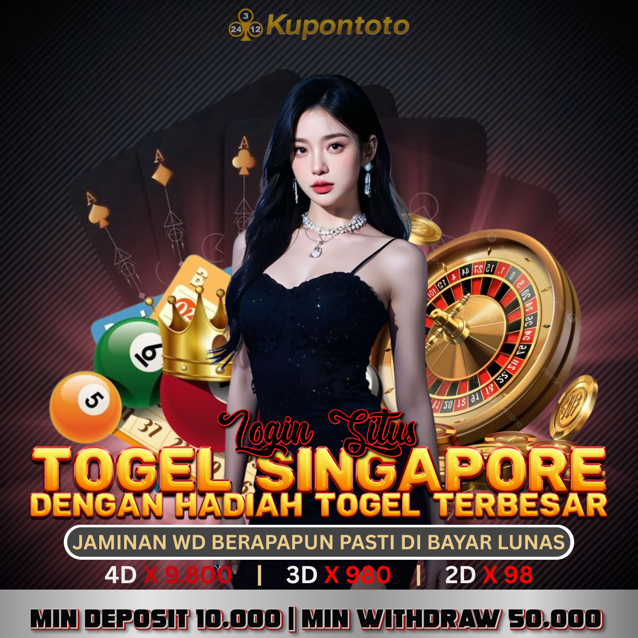 KUPONTOTO — Pusat Situs Toto Singapore 4D Resmi Terpercaya Dengan Peluang Menang Tinggi